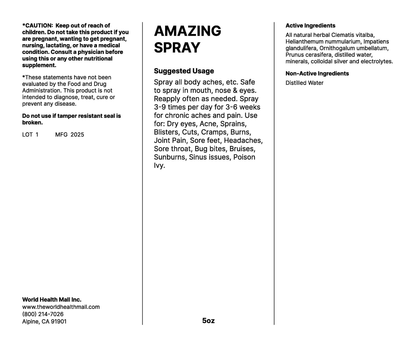 Amazing Spray (5oz)