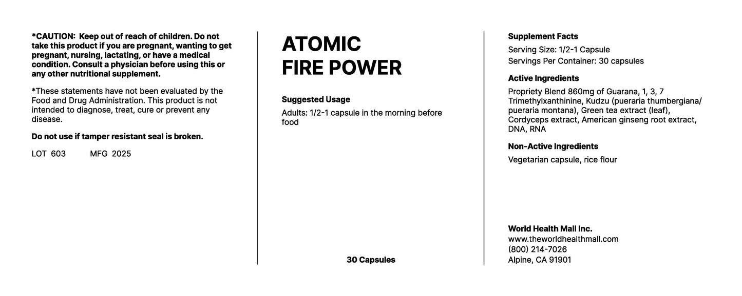 Atomic Fire Power (30 capsules)
