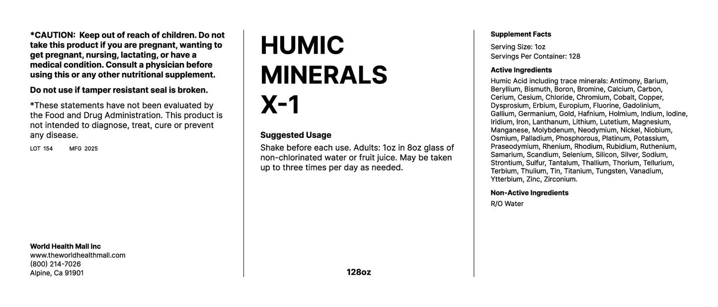 Humic Minerals (128oz)