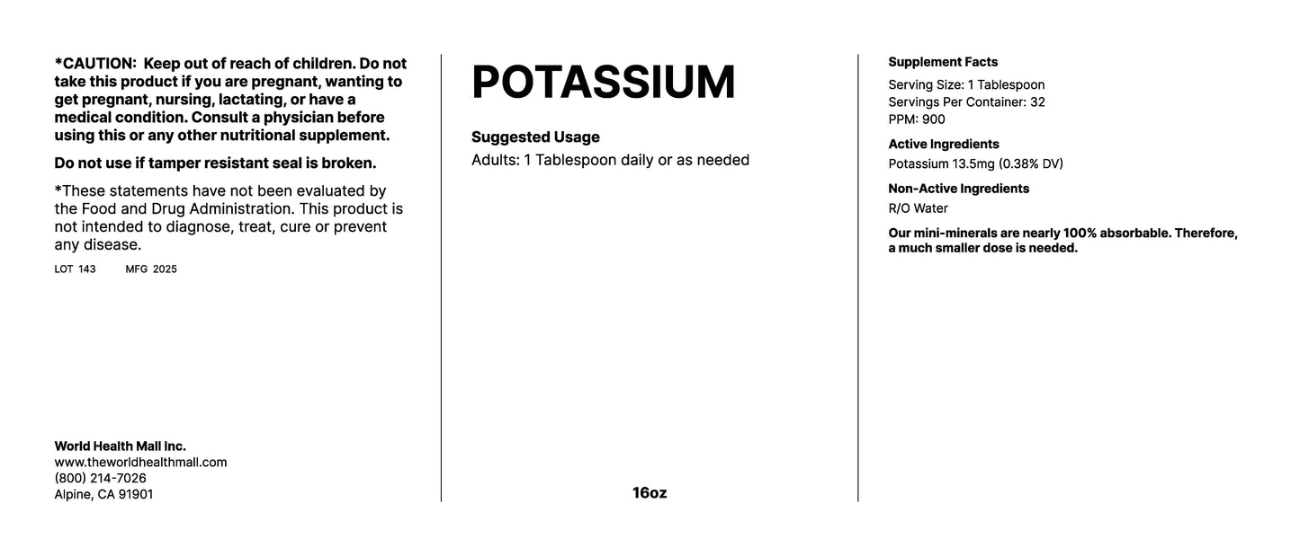 Potassium (16oz)