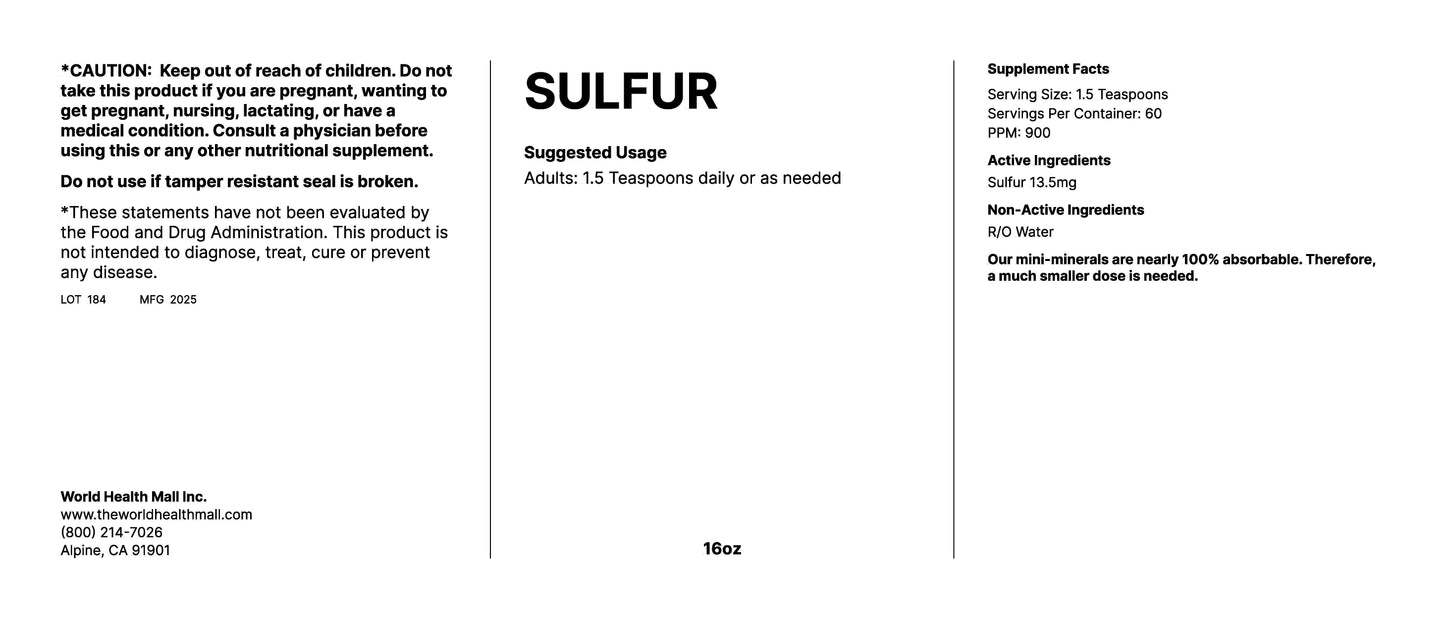 Sulfur (16oz)