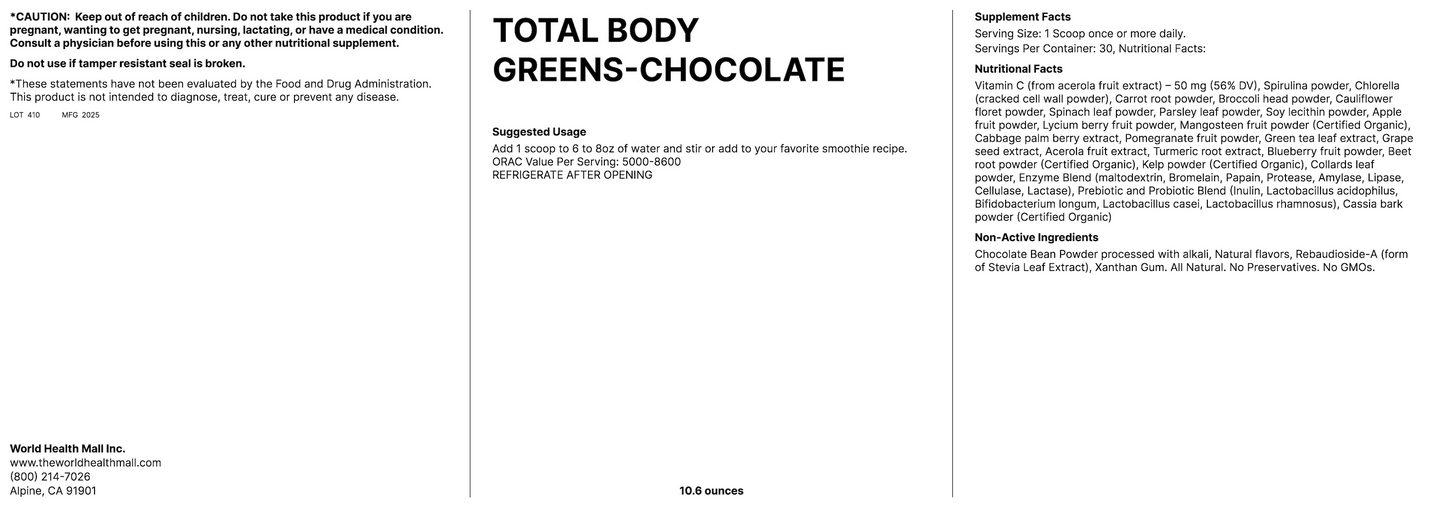 Total Body Greens-Chocolate (10.6oz)