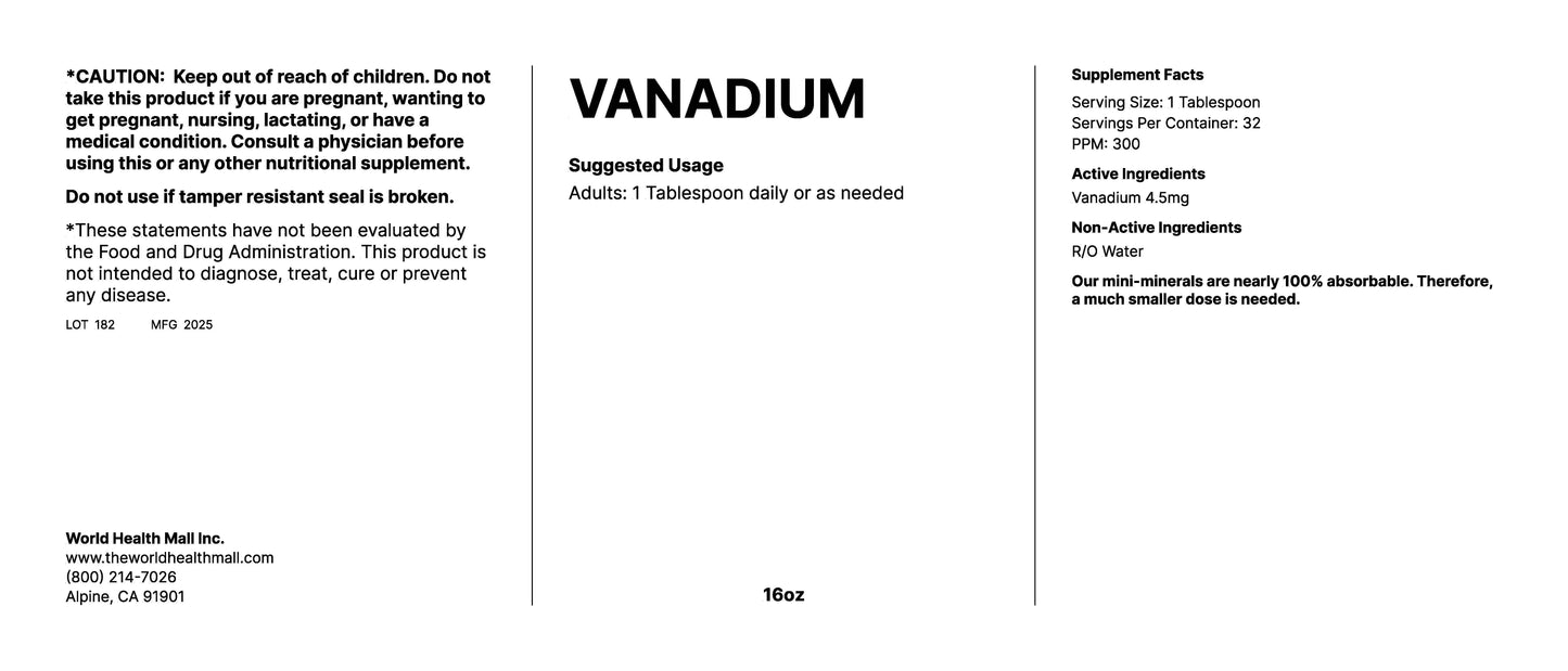 Vanadium (16oz)