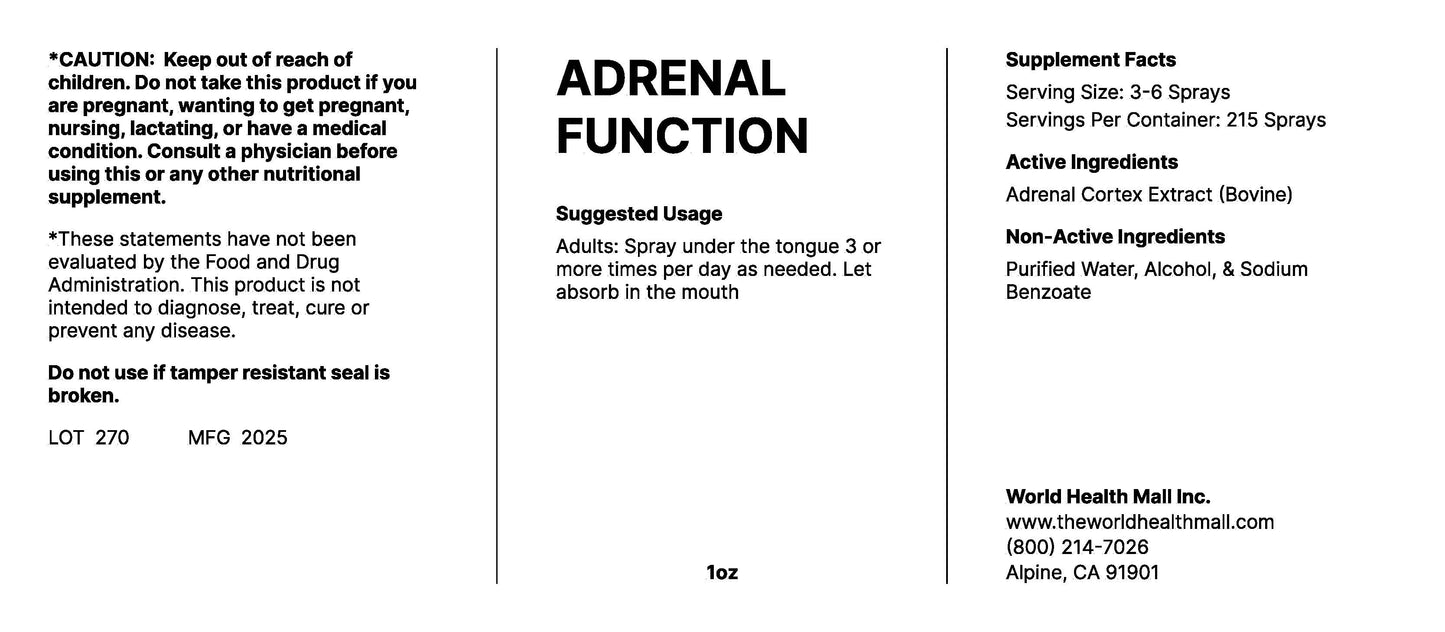 Adrenal Function 1oz