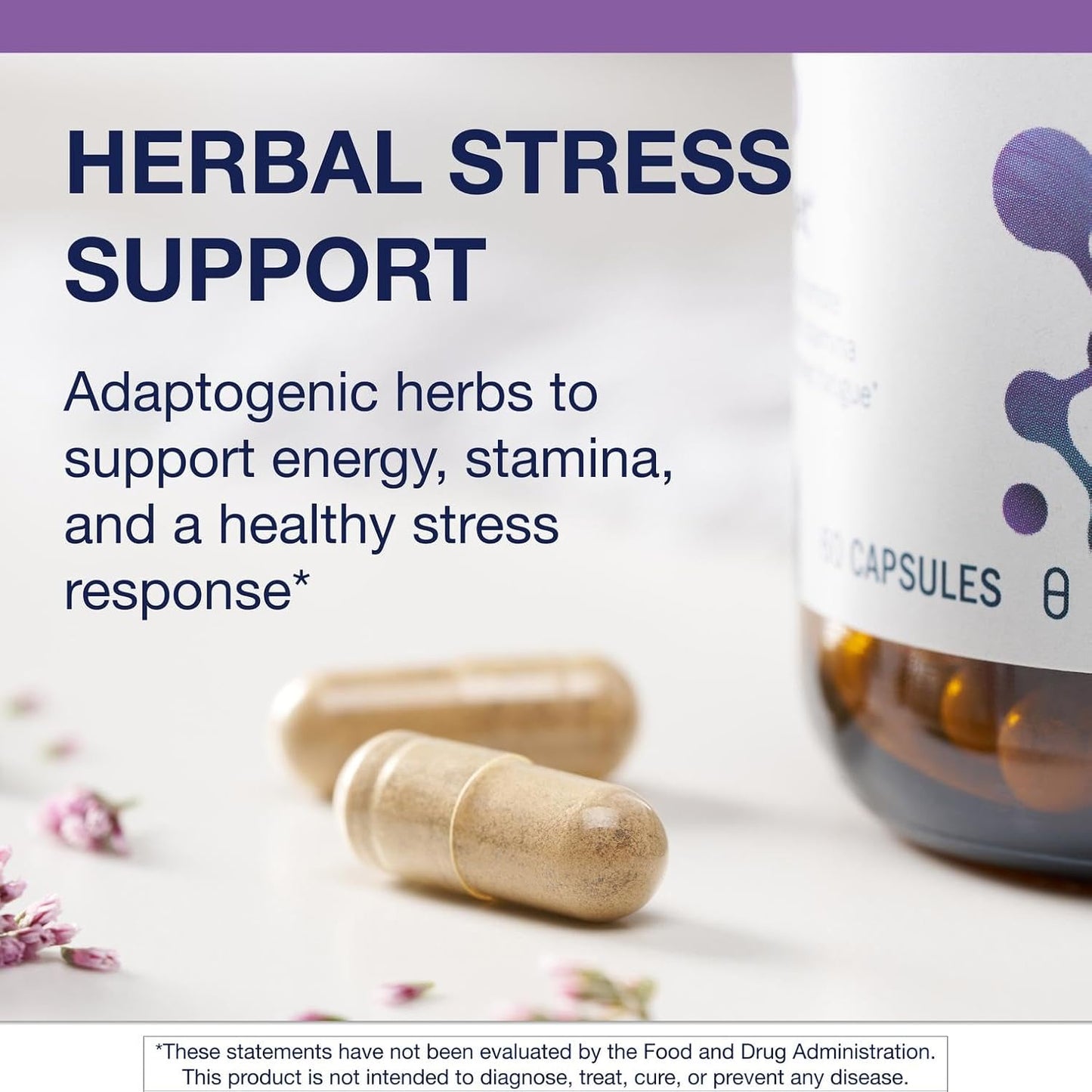 Metagenics Adreset - Adaptogen Supplement - Fatigue Relief* - with Asian Ginseng & Cordyceps - Non-GMO & Gluten-Free - 60 Capsules