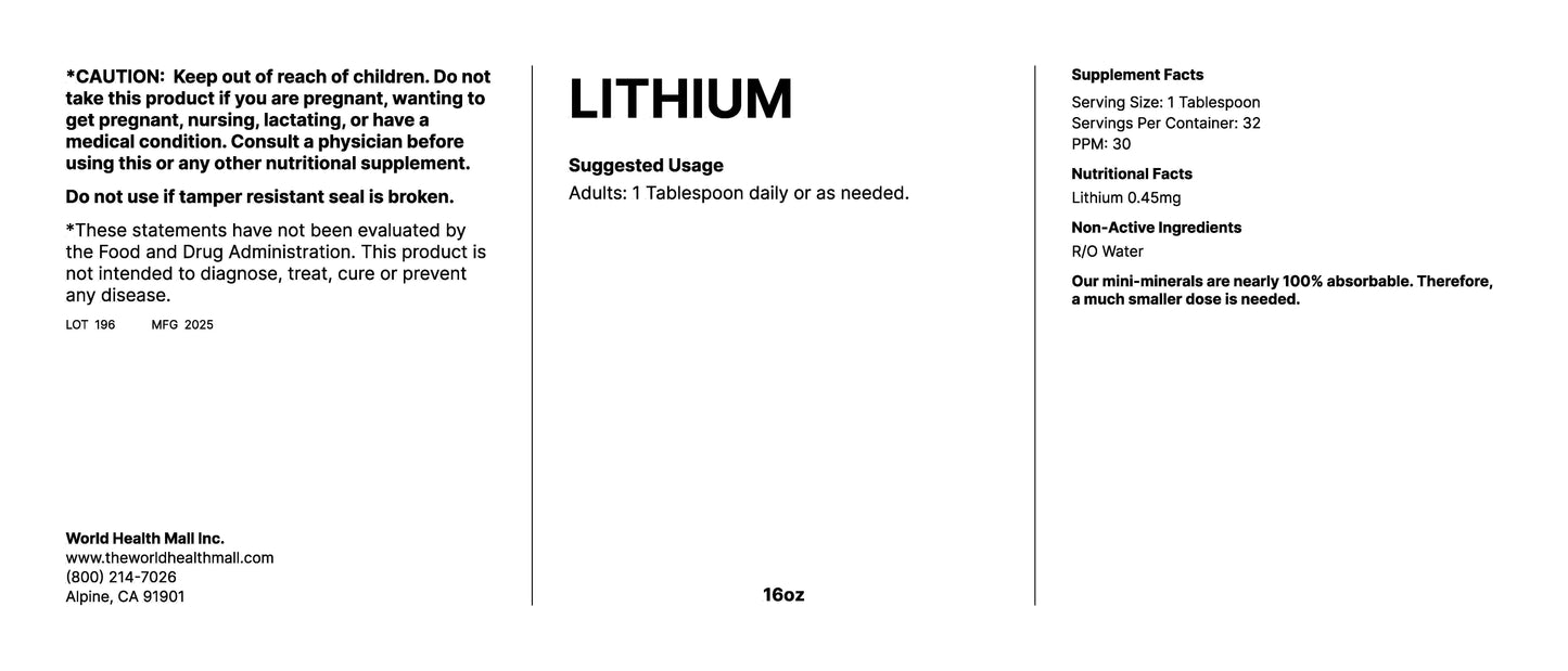 Lithium (16oz)