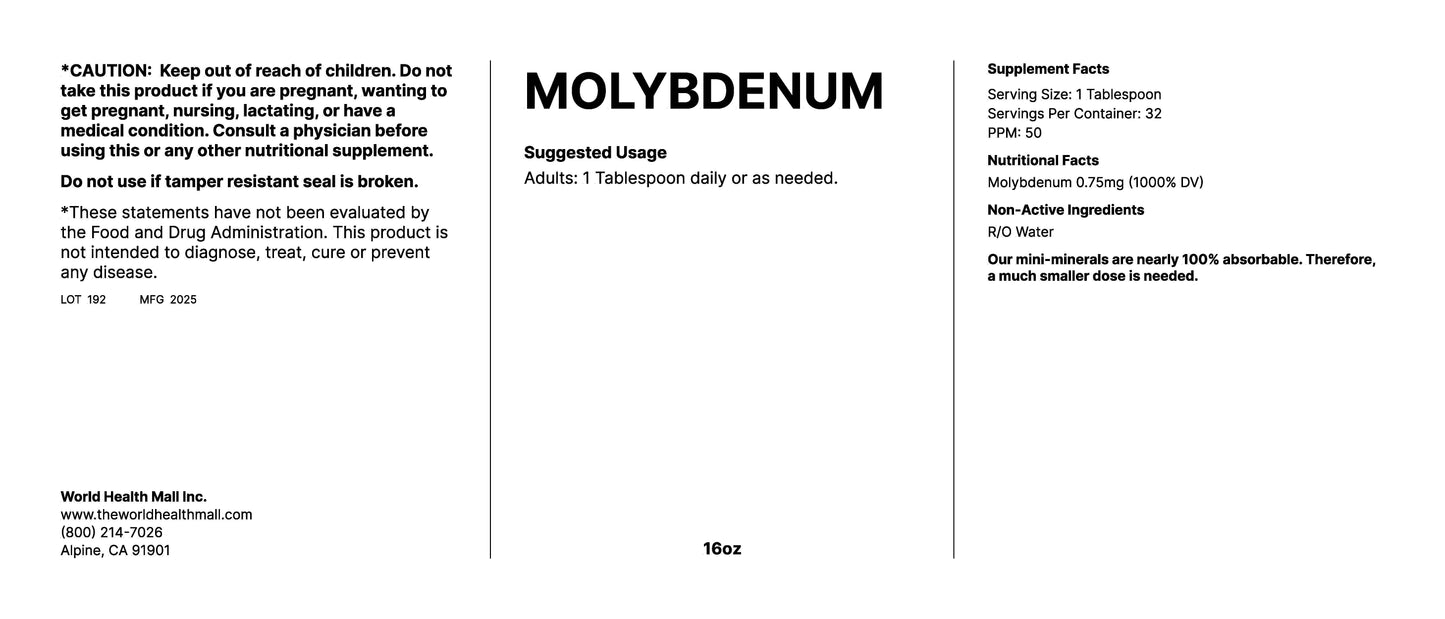 Molybdenum (16oz)