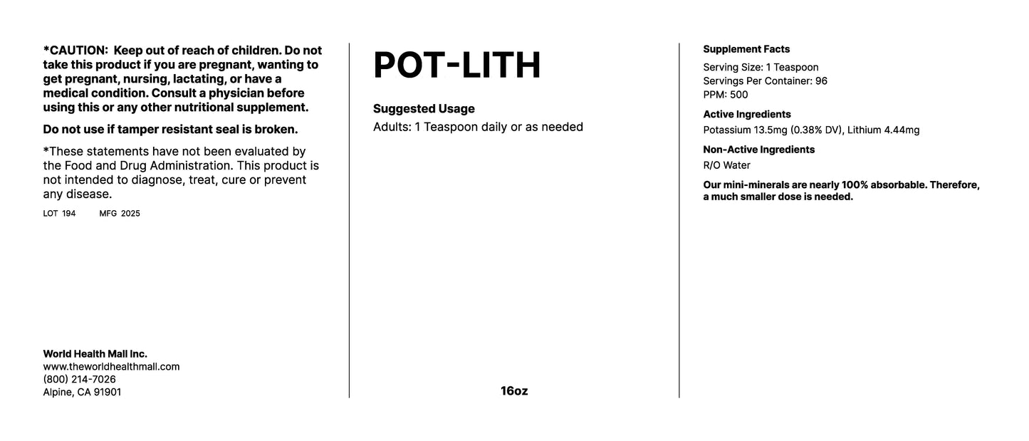 POT/LITH (16oz)