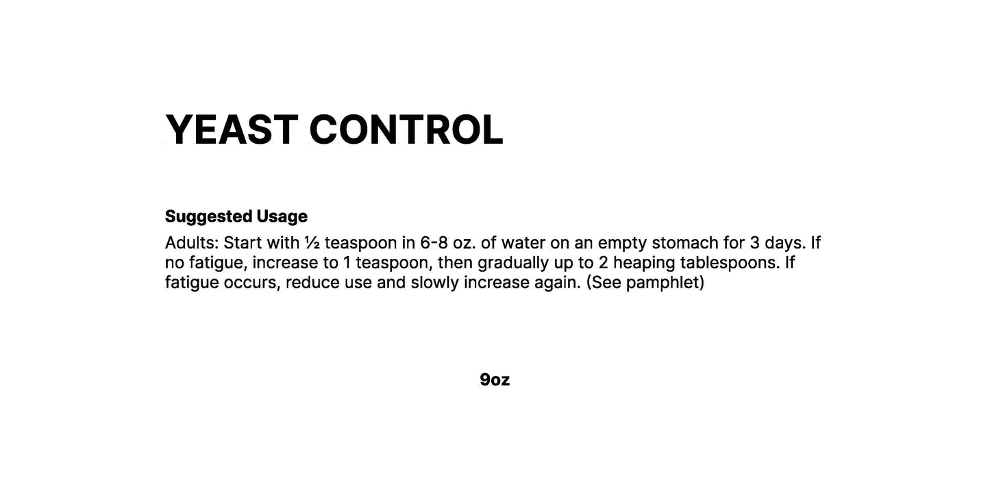 Yeast Control (9oz)